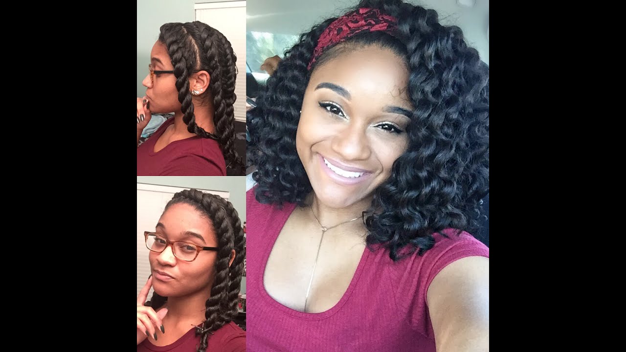 Natural Hair  Flat Twist Out Tutorial - YouTube