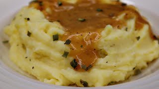 Easy Creamy Mashed Potatoes and Homemade Gravy recipe