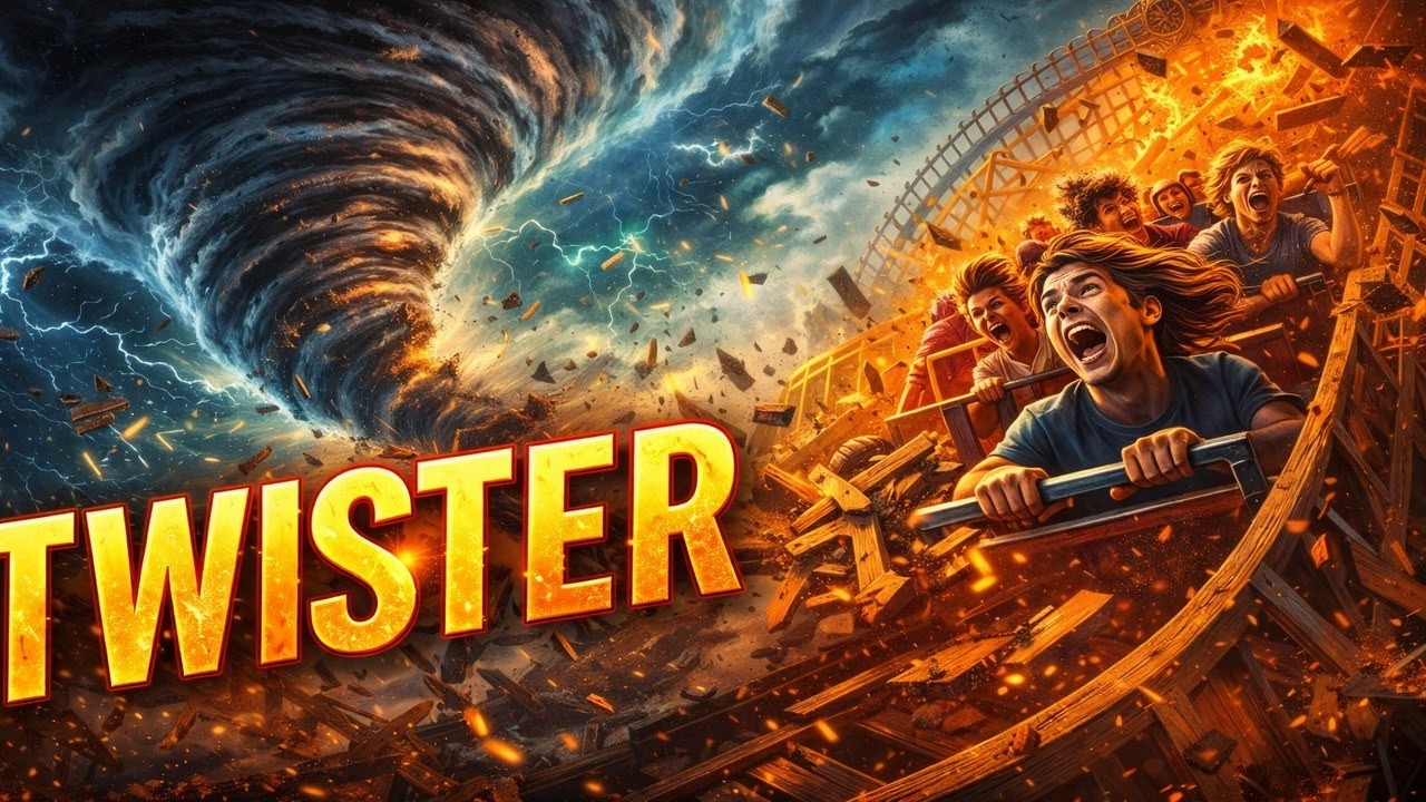 TWISTER 🌪️ | Knoebels’ Wild Wooden Coaster Turned Into a Club Storm (AI Song)