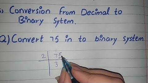 Decimal to Binary Conversion in Hindi, Decimal to Binary Conversion in Urdu
