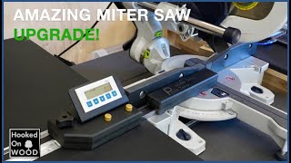 Amazing Miter Saw Upgrade! How to build video by Hooked On Wood 90,250 views 1 year ago 14 minutes, 21 seconds