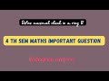 what is maximal ideal 4th sem maths important question