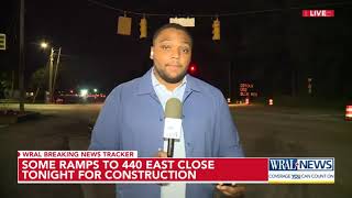 Some ramps to 440 East close Tuesday night for construction