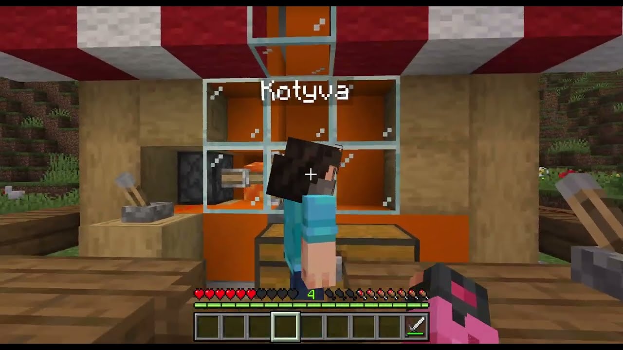 našla jsem lavá stánek v minecraftu alee...