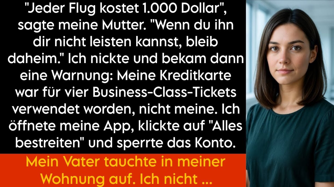 "Flüge kosten 1.000 $" – Mama sagte: "Kannst du nicht, bleib da." Ich nickte – dann begann ich neu.