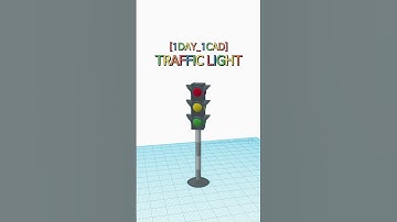 [1DAY_1CAD] TRAFFIC LIGHT #shorts  #tinkercad #project