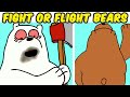 Friday Night Funkin VS Fight Or Flight Cover VS We Bare Bears VS Starved Ice Bear VS Grizz FNF MOD 