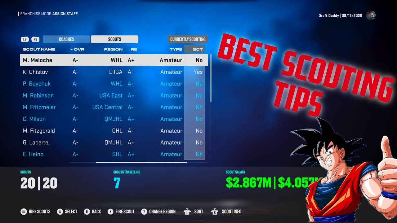 NHL 25 SCOUTING GUIDE - NHL 25 FRANCHISE MODE