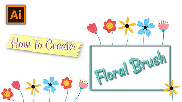 How to create your own Art Brushes in Illustrator - Floral Brush - Tutorial 1