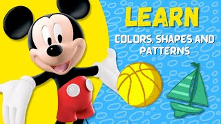 Mickey Mouse Clubhouse Learn Shapes, Patterns, Sorting Educational Preschool Learning Toddler Videos