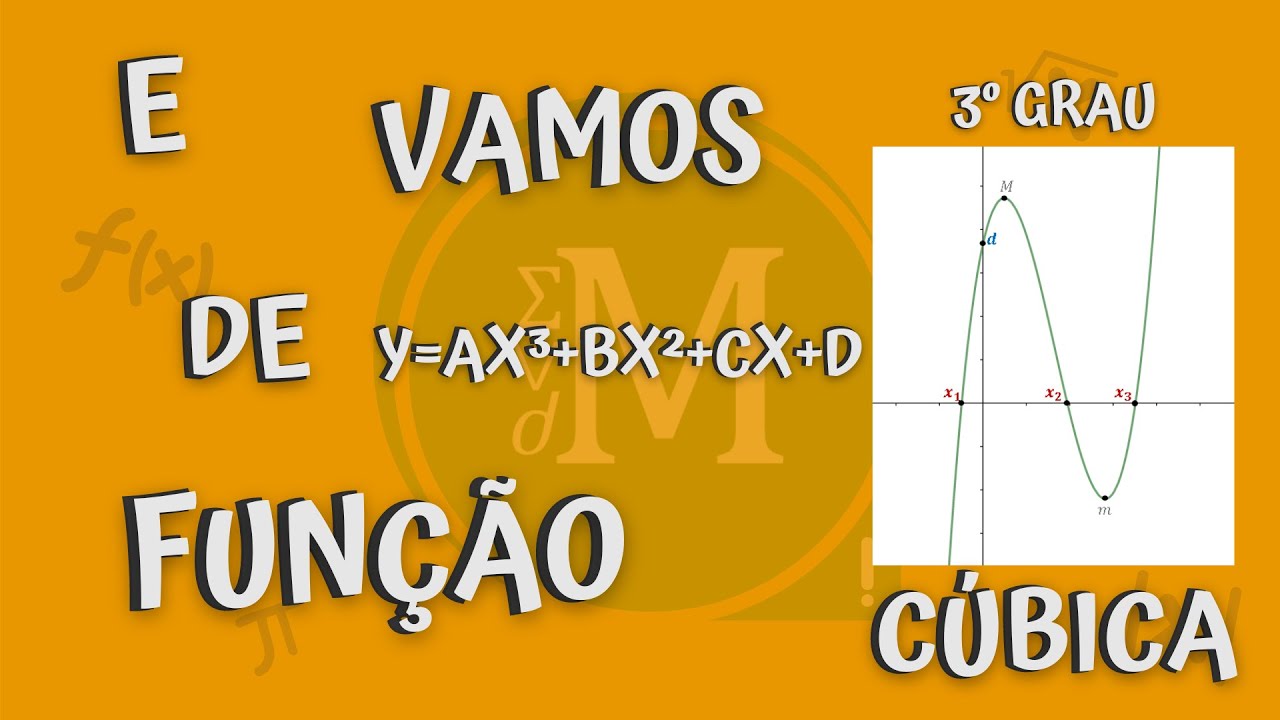 Função Cúbica (Função do 3º grau) | y=ax³+bx²+cx+d | Componentes e Gráficos