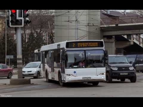 Автобус МАЗ 103.469 гос С 517 ОМ 124 маршрут 2 г.Красноярск