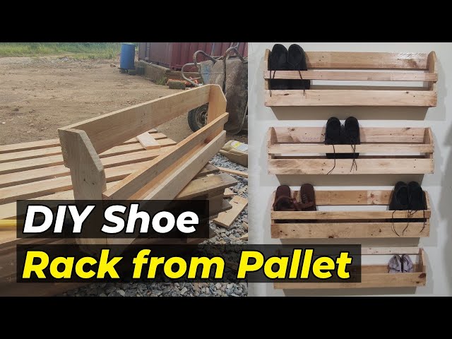 DIY Wooden Shoe Rack – Wall Mounted - Kippi at Home