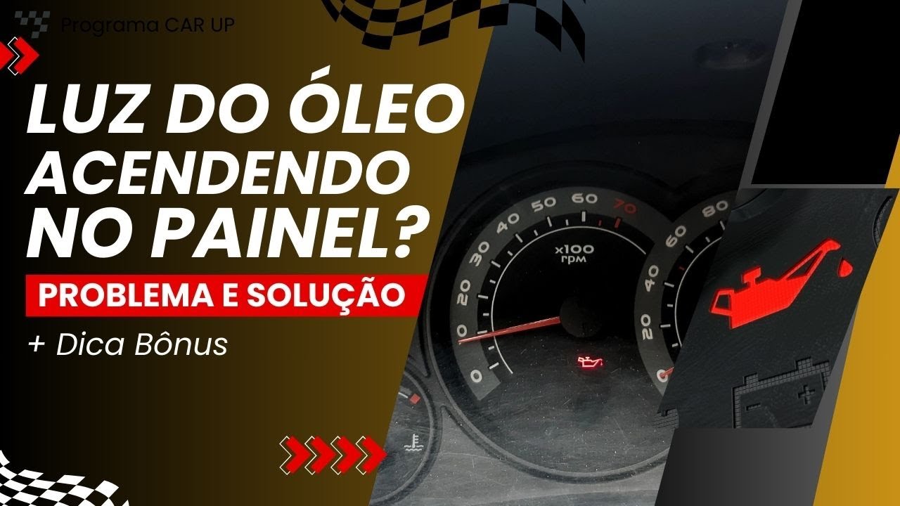 LUZ de ÓLEO acendendo e apagando? Piscando? Quando o Motor ESQUENTA ou ...