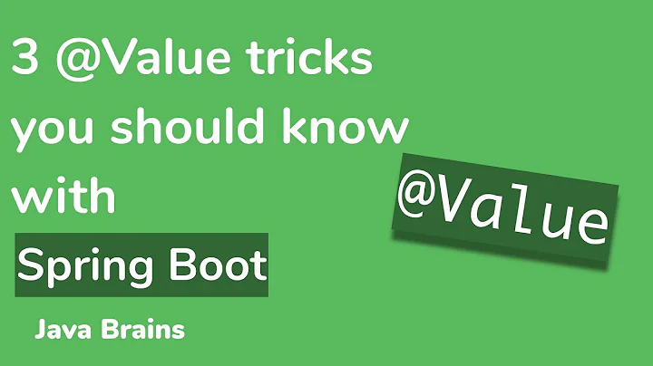 Three Value annotation tricks you should know -  Microservice configuration with Spring Boot [05]