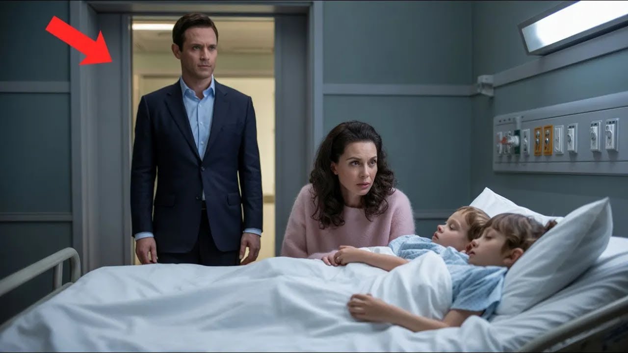 Im Krankenhaus tritt ein Millionär ins Zimmer und sieht seine Ex-Frau mit seinen Zwillingssöhnen