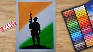 Republic Day Simple Drawing🇮🇳Oil Pastel Easy Drawing #shorts  #drawing  #artwork  #myfirstdrawing screenshot 5