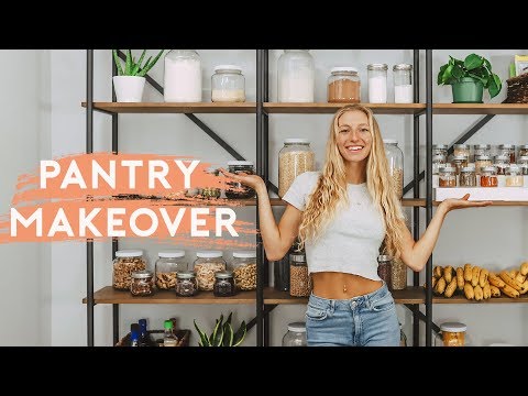 PANTRY ORGANIZATION | Healthy Food Pantry Tour + Makeover!