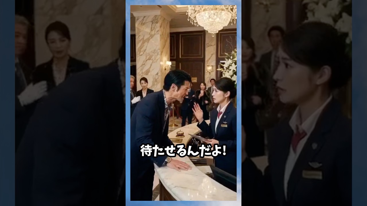 ホテルロビーで取引先相手の息子が怒鳴り散らかした結果…#おもしろ #ジョーク #スカッと