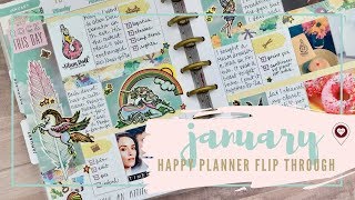 January 2017 Flip Through | Happy Planner As A Daily Memory Keeper