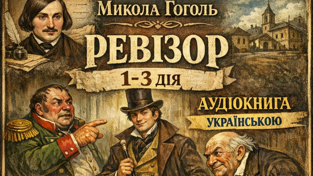Ревізор.Микола Гоголь.(1-3 дія).Аудіокнига українською