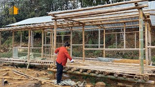 Al perder un hogar, perder a un ser querido, una joven construyó un resort solo con bambú