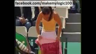 Tennis Player changes her Panties In the Court During game