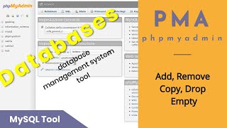 Databases: Manage, Drop, Empty, Copy, Setting  in  Urdu/hindi 2020 | PhpMyAdmin | Free DMS Tool