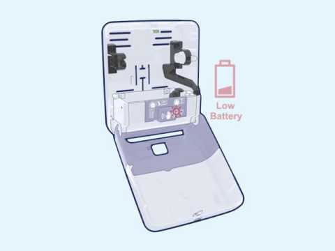 Заправка и замена батареек TORK Matic диспенсер для полотенец H1 Elevation сенсорный