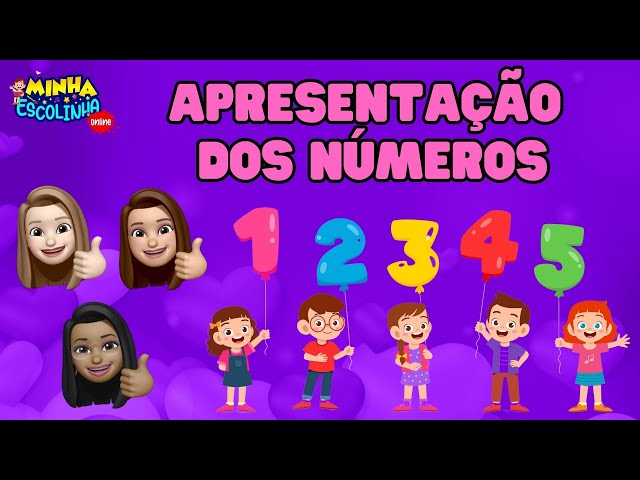 Apresentação dos Números 1 ao 5 G3 - Educação Infantil - Atividades para Crianças