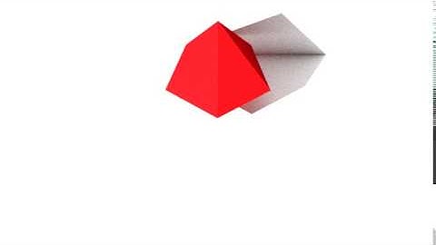 Sombra de uma Pirâmide Pentagonal num Plano Horizontal