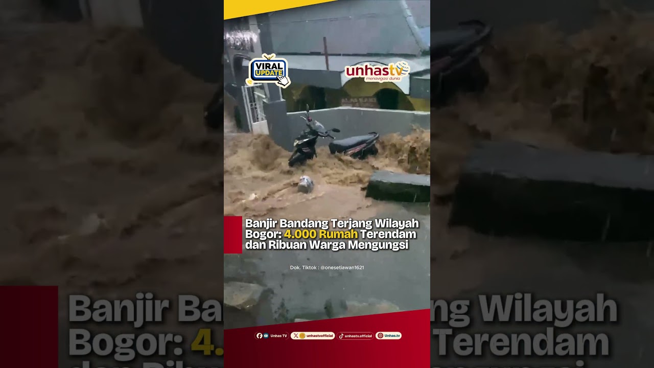 Banjir Bandang Terjang Wilayah Bogor: 4.000 Rumah Terendam dan Ribuan Warga Mengungsi