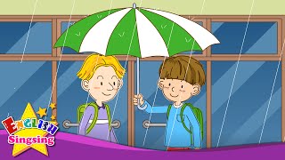 [Weather] It's raining. What color is it? - Easy Dialogue - English video for Kids