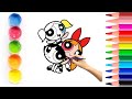 Powerpuff girls coloring book pages