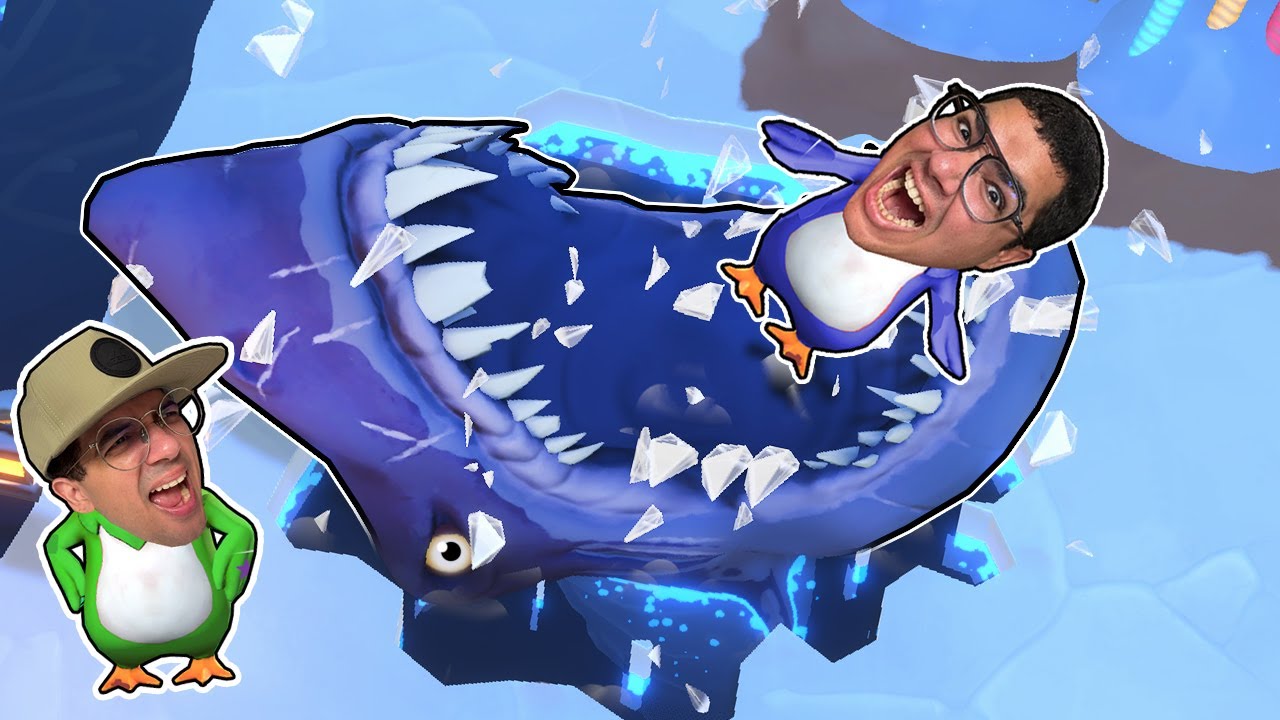 TEMOS QUE FUGIR DO MEGALODON GIGANTE DO MAR CONGELADO!!