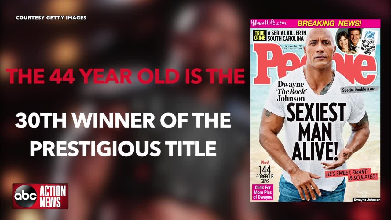 People's new sexiest man alive: Dwayne "The Rock" Johnson