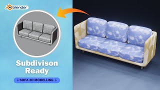 Sofa 3D Modelling Subdivision Ready in Blender 3.5 by INDUSTRIAL CAD TUTORIALS 21 views 1 month ago 15 minutes