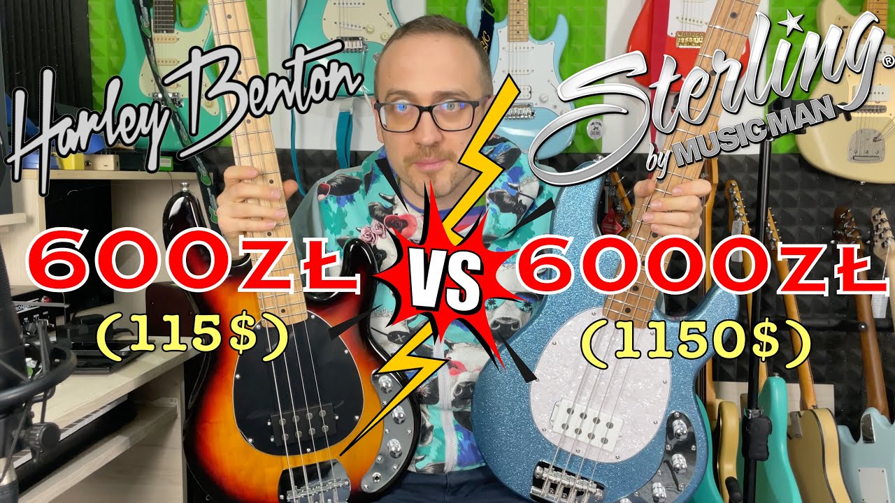 Harley Benton MB-4 za 600zł VS. 10x Droższy Sterling by Music Man Ray34 za 6000zł!!!