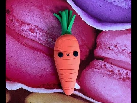 #12 FIMO FACILE! Carrot kawaii tutorial polymer clay