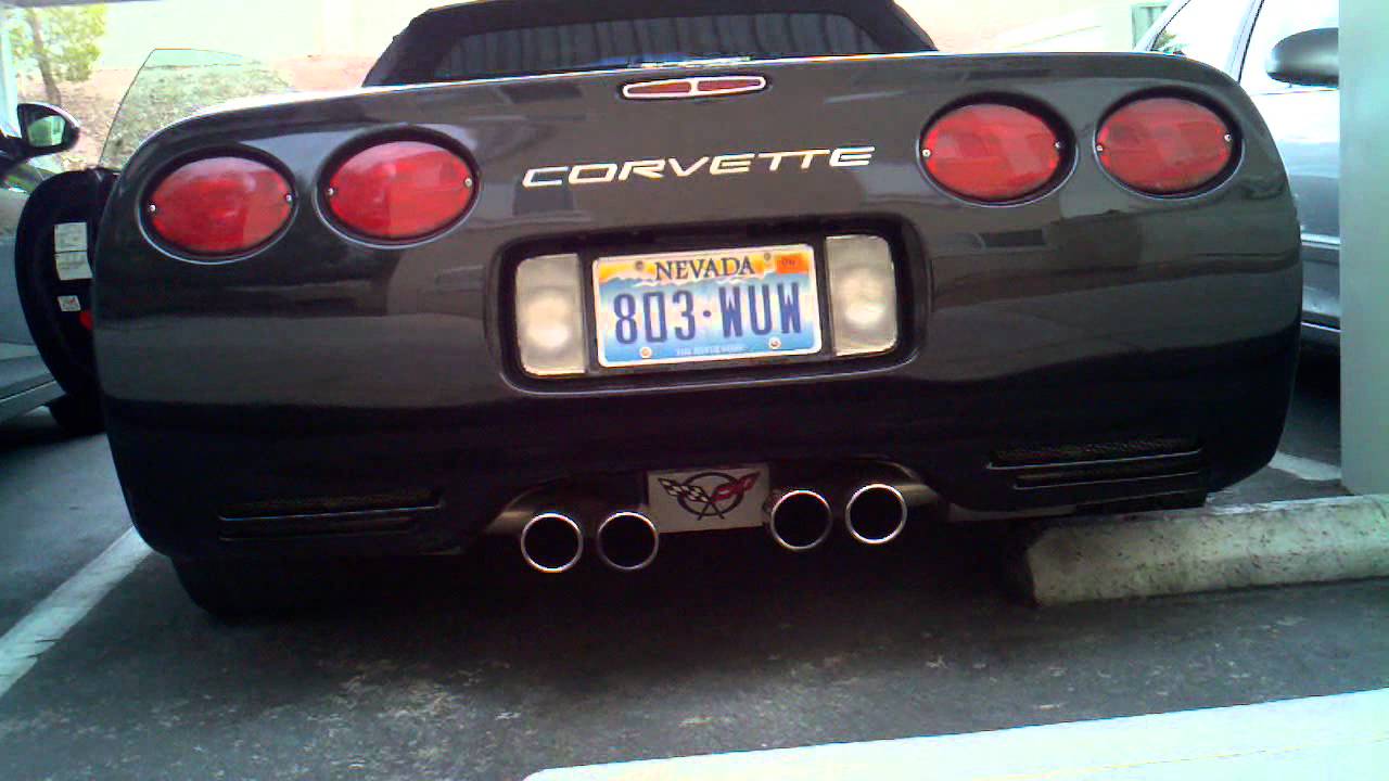C5 Corvette bassani exhaust idle YouTube