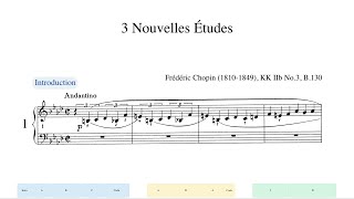 Chopin, 3 Nouvelles Études, KK IIb/3, B.130 (Vladimir Ashkenazy)