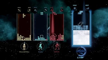 Perfectris in "Connected VS" mode (Tetris Effect Connected Xbox Series X)