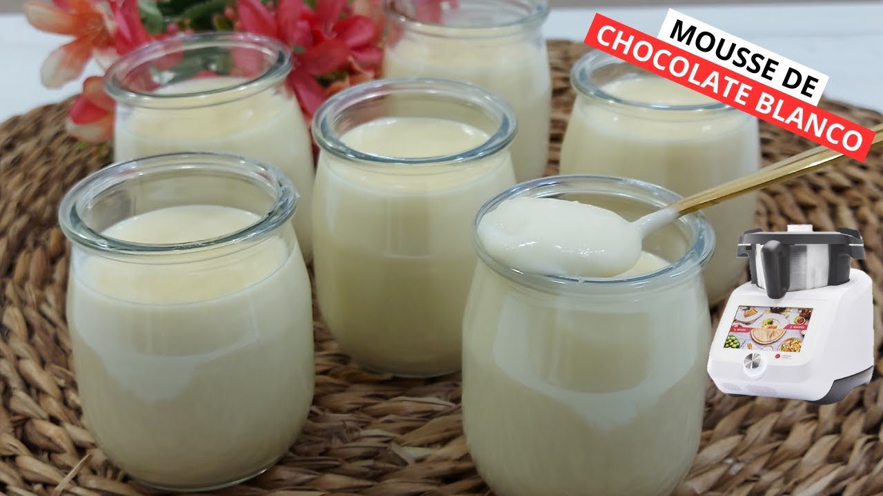 Mousse de chocolate blanco en todas las Monsieur Cuisine y Thermomix