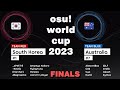 Osu world cup 2023 finals australia vs south korea