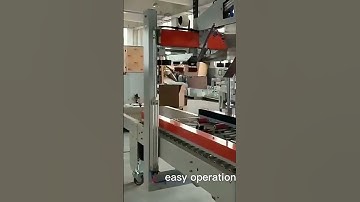 Fully automatic carton sealer with flap folding #machine whatsapp +8617849523453