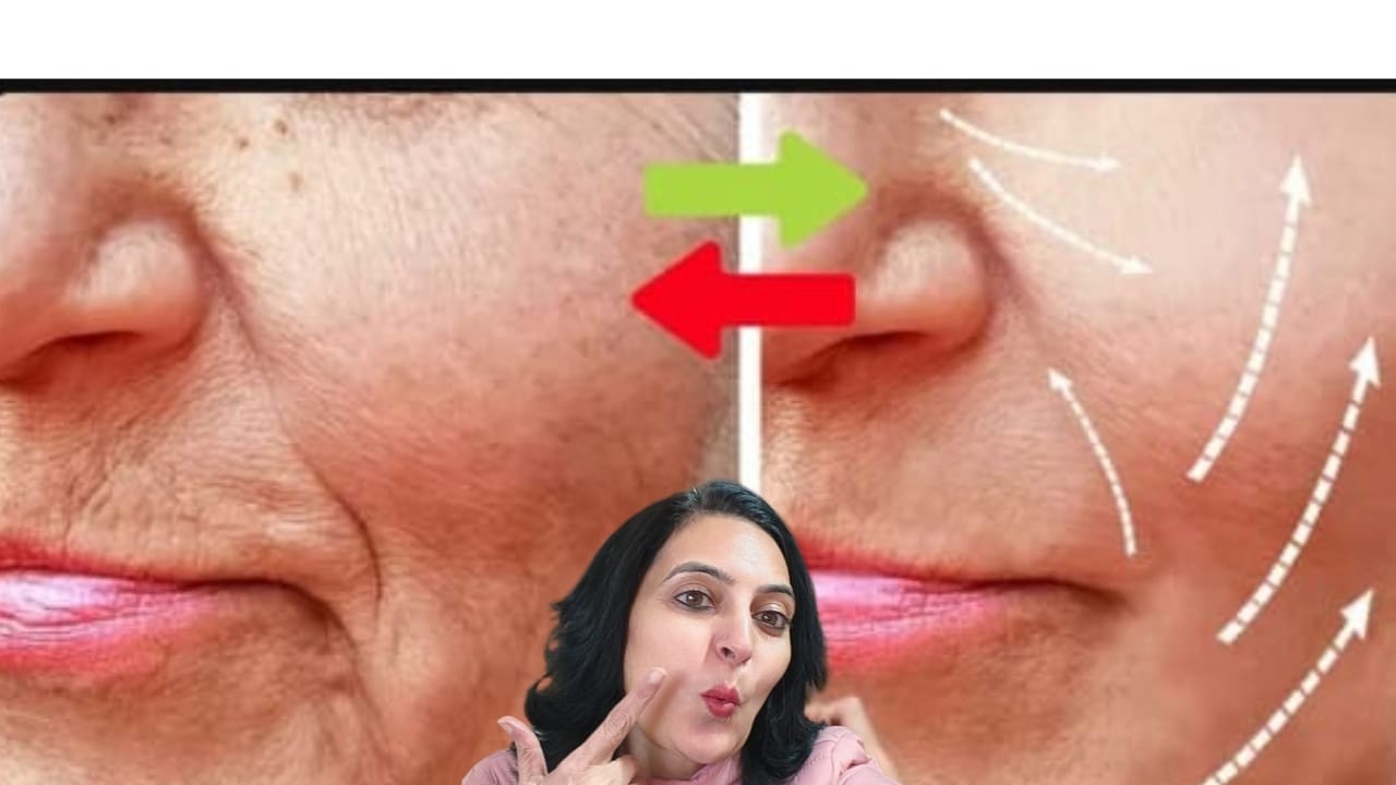 Daily Face Yoga Massage to Tone Cheekbones & Remove Wrinkles Naturally 😍#FaceYoga #CheekboneLift