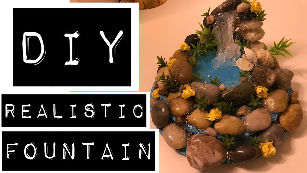 DIY Realistic Fountain | How To Make Fountain At Home | CREATIVE WORLD