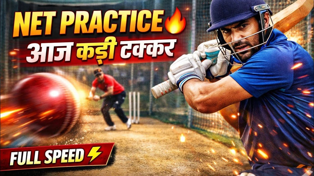 LIVE Net Practice Match 🏏 | फुल एक्शन और तगड़े शॉट