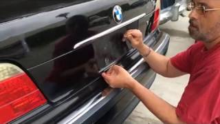 BMW 7 series emergency trunk release trick - NO KEY, NO POWER, DOORS LOCKED AND LAST RESORT.