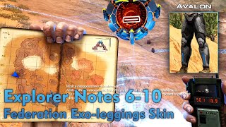 Explorer Notes 6-10 Federation Exo-Leggings Skin Bonus Santiagos Skins & Animated Raptor Ark